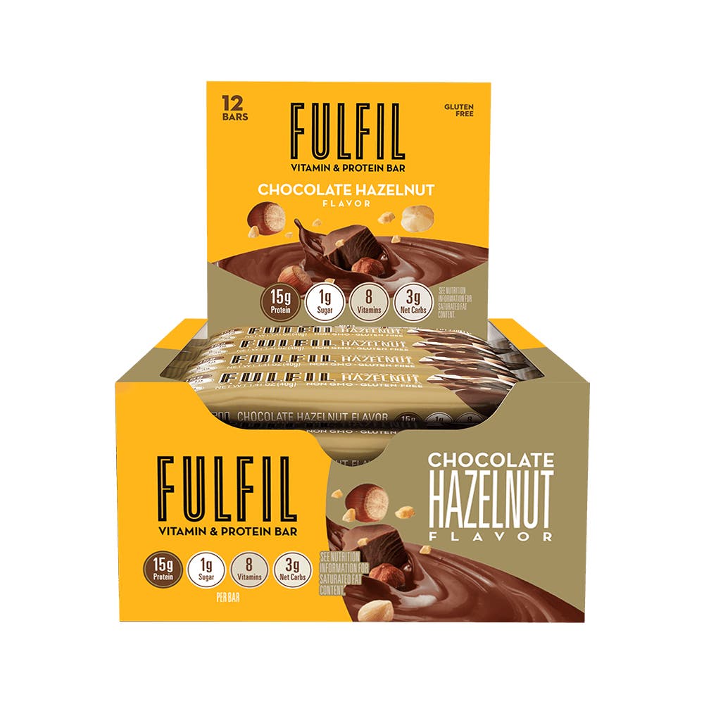 FULFIL Triple Chocolate Flavor Vitamin & Protein Bars, 1.41 oz, 12 ...